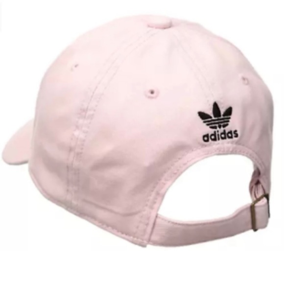 Adidas Originals Trefoil Light Pink Relaxed Strap back Baseball Hat, OS - Picture 2 of 4